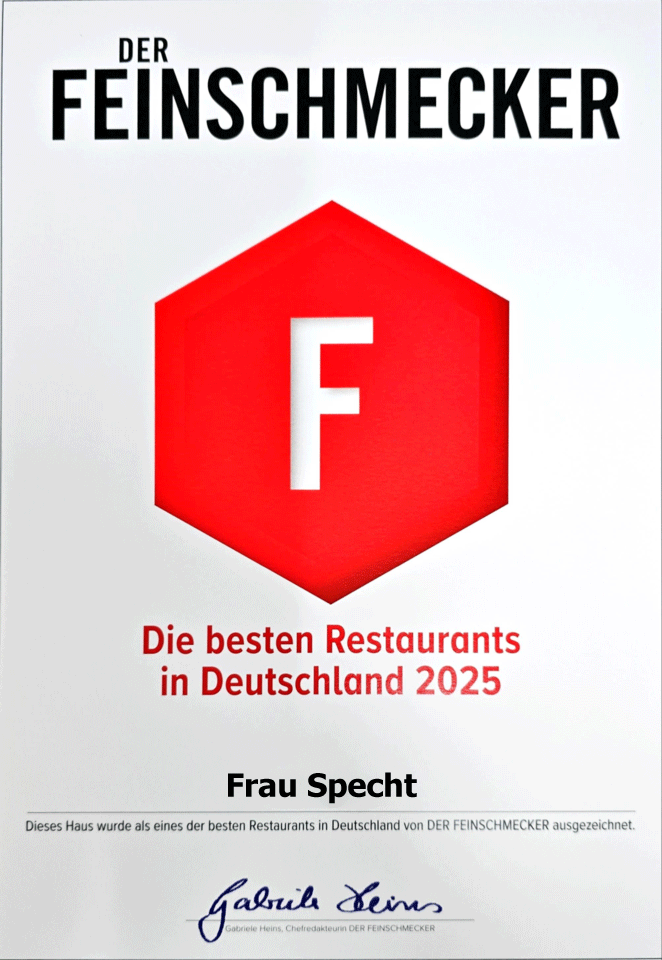 Der Feinschmecker 2025: Die besten Restaurants Deutschland – Frau Specht